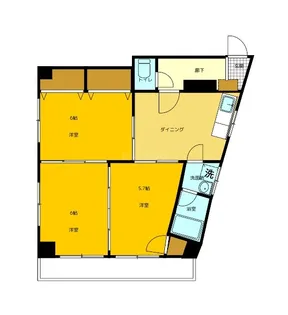 アンダーロック宝町【5階】の間取り