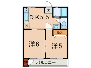南マンション【3階】の間取り