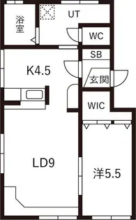 第1平岸メインハイツ【3階】の間取り