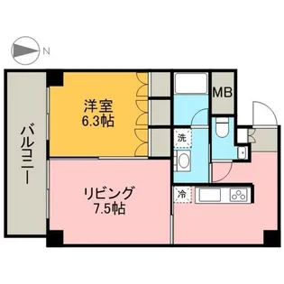 TACHIBANA BOX24【7階】の間取り