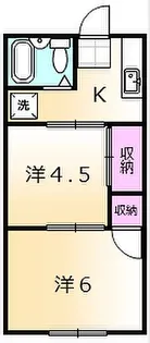 ハイツリッチA棟【2階】の間取り
