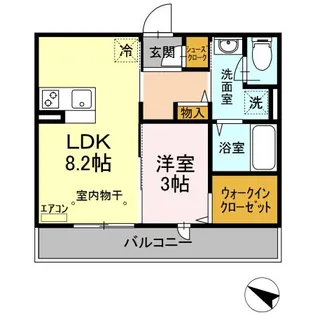 クレア【1階】の間取り