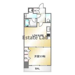 プレジオ神戸WEST【7階】の間取り