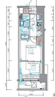 エステムコート横浜【3階】の間取り