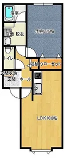 ONLYワンIII【1階】の間取り