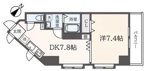 フェルテ高波【9階】の間取り