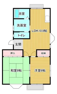 ハイツサンライトII【1階】の間取り