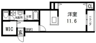 ベルリード足代【2階】の間取り