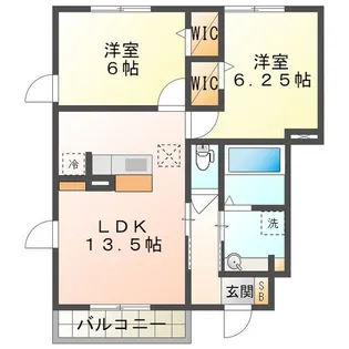 アモロッソ B棟【1階】の間取り