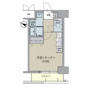 パルティール金山【3階】の間取り