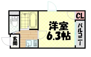 プレミアム福島【6階】の間取り