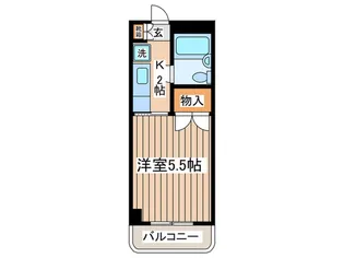 ジュネス永山【1階】の間取り