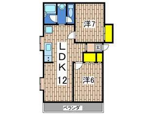 TWINS・保土ケ谷【1階】の間取り