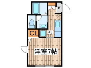 プライムコ-ト池上【2階】の間取り