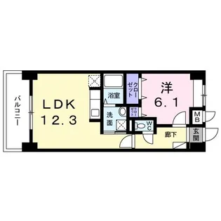 グリンデルヴァルト【2階】の間取り