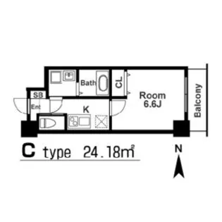 アリビオ江坂垂水町【8階】の間取り