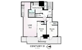 シエリアタワー大阪堀江【28階】の間取り