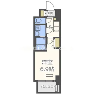 ララプレイス大阪福島ミラ【3階】の間取り