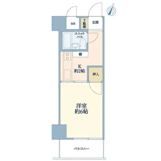 幡ヶ谷ダイヤモンドマンション【4階】の間取り