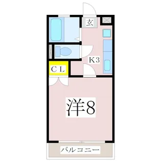 TWINビル【4階】の間取り