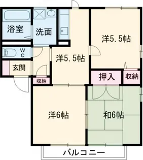 シャンゼリゼ A棟【2階】の間取り