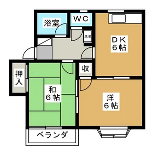 オレンヂコート【2階】の間取り