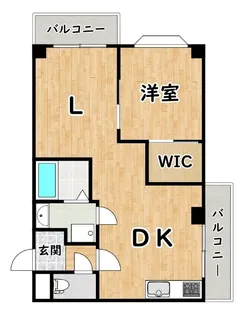 マンションレスポワール【5階】の間取り