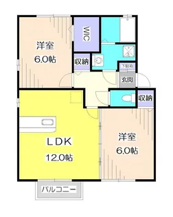 パルヴィラージュC【2階】の間取り