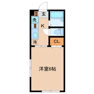 ヒルズウィーハイD棟【1階】の間取り
