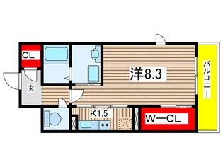 サンウエスト花水木館【1階】の間取り