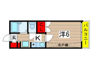 パルコ-ト稲毛II【2階】の間取り