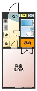 朝日ハイツ【2階】の間取り