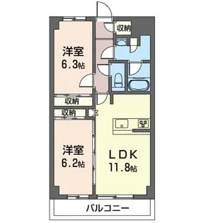 サンシャインヒルズ 1【1階】の間取り