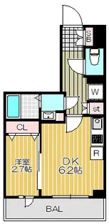 ラフィスタ品川戸越【4階】の間取り