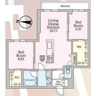 カーサレジーナ【1階】の間取り
