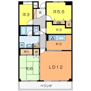 フルセイル権太坂【2階】の間取り