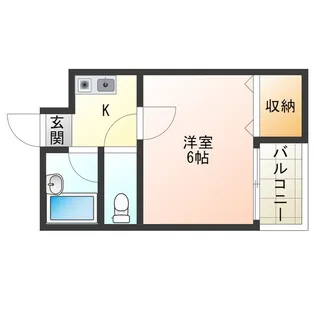 ハイコート堀江【6階】の間取り