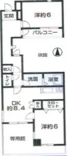 グランドメゾン須磨【1階】の間取り