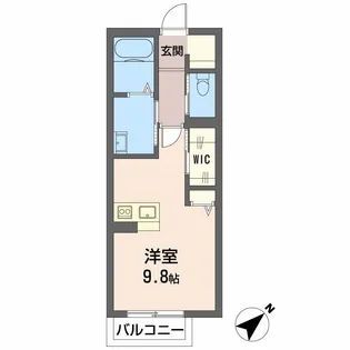 アプリコット南花岡【1階】の間取り