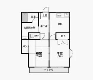 サンフラワー I【2階】の間取り