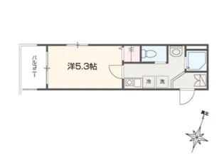 MELLAS武蔵浦和【2階】の間取り