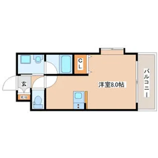エルミタージュ川内【3階】の間取り