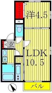 エクセルおおたかの森【1階】の間取り