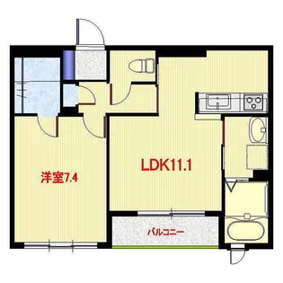 クラリス横濱I番館【1階】の間取り