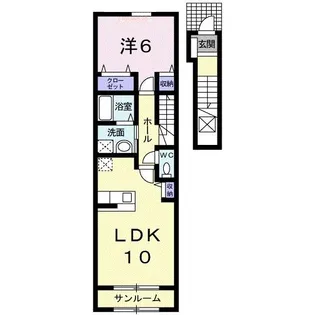 アバンツァート・カーサII【2階】の間取り