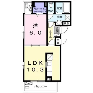 ラッフィナート フィオーレ II【3階】の間取り