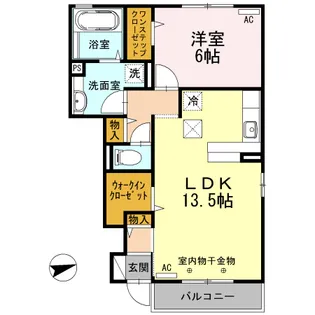 ルミナス北山【1階】の間取り
