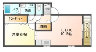レジデンスM・S【1階】の間取り