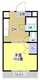 ローランギャロス【2階】の間取り