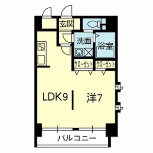EMYU新町【4階】の間取り
